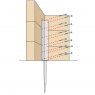 PERRYS Sleeper Support Corner Spike Triple Height
