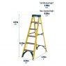 STEPLADDER 6 TREAD F/GLASS WERNER