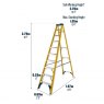 WERNER Werner Fibreglass Stepladder 10 Tread