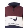 Rydale Rydale Junior Byland Pheasant Sweatshirt Navy/White/Wine