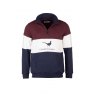 Rydale Rydale Byland Phesant Sweatshirt Navy/White/Wine
