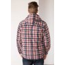 Rydale Rydale Ulrome Hooded Fleece Overshirt Navy/White Check