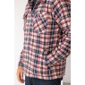Rydale Rydale Ulrome Hooded Fleece Overshirt Navy/White Check
