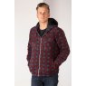 Rydale Rydale Ulrome Hooded Fleece Overshirt Wine Check