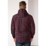 Rydale Rydale Ulrome Hooded Fleece Overshirt Wine Check