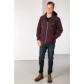 Rydale Rydale Ulrome Hooded Fleece Overshirt Wine Check