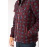 Rydale Rydale Ulrome Hooded Fleece Overshirt Wine Check