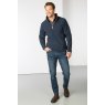 Rydale Rydale Huggate 1/4 Zip Fleece Marl Navy