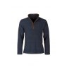 Rydale Rydale Huggate 1/4 Zip Fleece Marl Navy