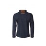 Rydale Rydale Huggate 1/4 Zip Fleece Marl Navy