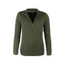 Rydale Rydale Emma Cable 1/4 Zip Jumper Khaki