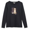Barbour Barbour Hedley Long Sleeve T-Shirt Navy Dog