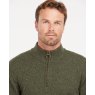 Barbour Barbour Tisbury 1/2 Zip Knitted Jumper Dark Seaweed