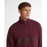 Barbour Barbour Fosse 1/2 Zip Sweatshirt Bordeaux
