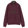 Barbour Barbour Fosse 1/2 Zip Sweatshirt Bordeaux