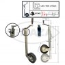 Gwaza Gwaza Ribbed Jockey Wheel 48mm 500kg NWL