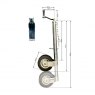 Gwaza Gwaza Ribbed Jockey Wheel 48mm 500kg NWL