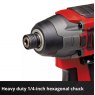 Einhell Einhell TP-CI 18/220 Li BL-Solo Cordless Impact Driver Bare Tool