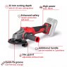 Einhell Einhell Axxio 18/125 Q 18v Angle Grinder Bare Tool