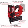 Einhell Einhell Fixetto 18/50 N Cordless Nailer Gun Bare Tool