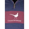Rydale Rydale Byland Pheasant Sweatshirt Navy/Wine/Navy