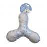 Pet Living Thermoplastic Rubber & Squeak Plush Dog Toy Assorted