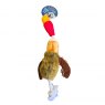Pet Living Plush Flying Duck Rope & Squeak Dog Toy Assorted