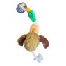 Pet Living Plush Flying Duck Rope & Squeak Dog Toy Assorted