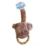 Pet Living Plush Duck Rope Handle Dog Toy Assorted