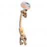 Pet Living Coffee Wood & Rope Dog Toy Assorted