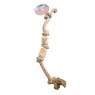 DOG TOY COFFEE WOOD & ROPE 6