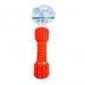 Pet Living Thermoplastic Rubber Dumbbell Squeak Dog Toy Assorted