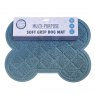 Pet Living Multi Purpose Soft Grip Bone Shape Dog Mat Assorted