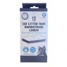 Pet Living Drawstring Cat Litter Tray Liners M 12 Pack