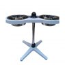 Pet Living Adjustable Twin Feeding Bowl Set Assorted