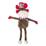 Paws Behaving Badly Christmas Plush Cord Squeak Dog Toy Assorted