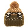 SSP Hats Ladies' Cow Knitted Bobble Hat Assorted