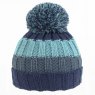 SSP Hats Men's Stripe Knitted Bobble Hat Assorted
