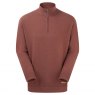 Ridgeline Ridgeline Hartland 1/4 Zip Knitted Jumper Oxblood