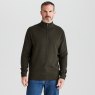 Ridgeline Ridgeline Hartland 1/4 Zip Knitted Jumper Deep Forest