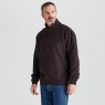 Ridgeline Ridgeline Brancaster 1/4 Zip Top Deep Bark
