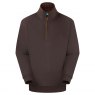 Ridgeline Ridgeline Brancaster 1/4 Zip Top Deep Bark