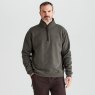Ridgeline Ridgeline Brancaster 1/4 Zip Top Moss