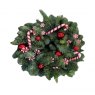WREATH CANDY CANE 10"