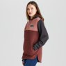 Ridgeline Tribe Tri Colour Hoodie Oxblood