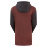 Ridgeline Tribe Tri Colour Hoodie Oxblood