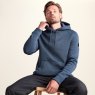 Tog24 Tog24 Mosby Knitlook Fleece Hoodie Smokey Blue Melange