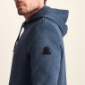 Tog24 Tog24 Mosby Knitlook Fleece Hoodie Smokey Blue Melange