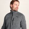 Tog24 Tog24 Cresswell Knitlook Fleece Jacket Dark Grey Marl
