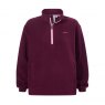FLEECE SACHS 18 AUBERGINE 1/4ZIP